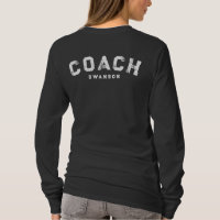 T-Shirt mit individuellem Namen für Trainer im Vin