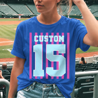 T-Shirt mit individuellem Namen und Nummer für Spo