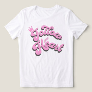 T-Shirt mit inspirierender Aufschrift 'Follow Your Tri-Blend Shirt