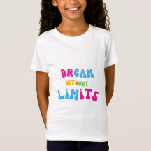 T-Shirt mit inspirierender Botschaft 'Träume ohne 