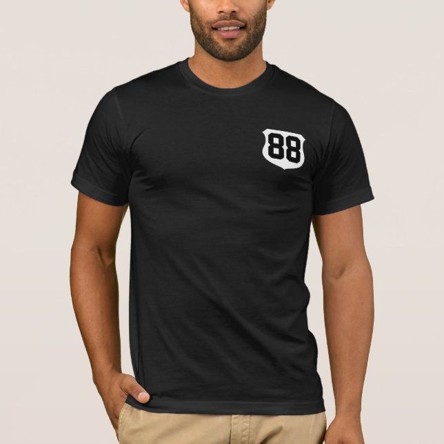 T - Shirt mit Jerseyzahl auf Front und Rückseite (Vorderseite)