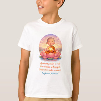 T-Shirt mit Kindermönch