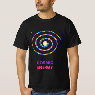 T-Shirt mit kosmischer Energie-Regenbogengalaxie