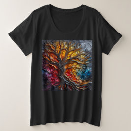 T - Shirt mit Kunstausdruck 10