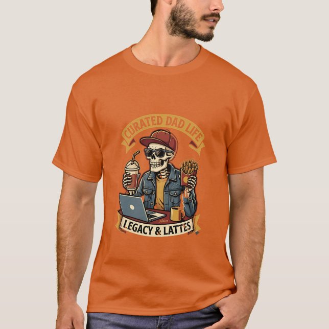 T-Shirt mit kuratiertem Dad-Leben (Vorderseite)