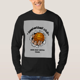 T-Shirt mit langem Arm für Erwachsene für Basketba