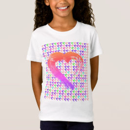 T - Shirt mit leuchtenden Herzen