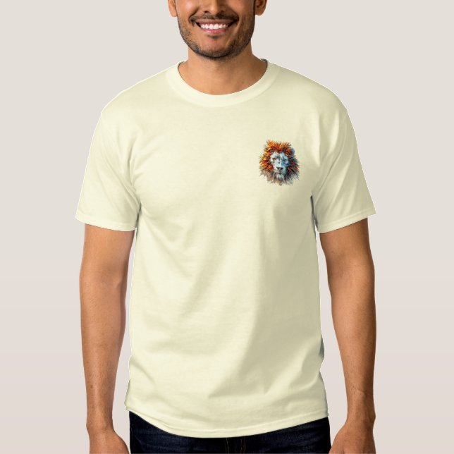 T - Shirt mit Löwengesicht (Vorderseite)