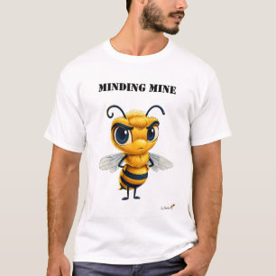 T-Shirt mit lustiger Biene 'Minding Mine'