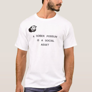 T - Shirt mit markigem Opossum