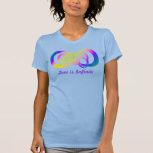 T+Shirt mit mehrfarbigem geometrischem Unendlichke T-Shirt