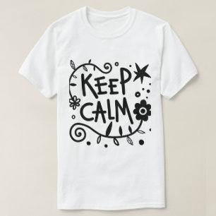T-Shirt mit minimalistischer Inspiration 'Keep Cal