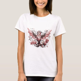 T - Shirt mit niedlicher Kolibri-Design