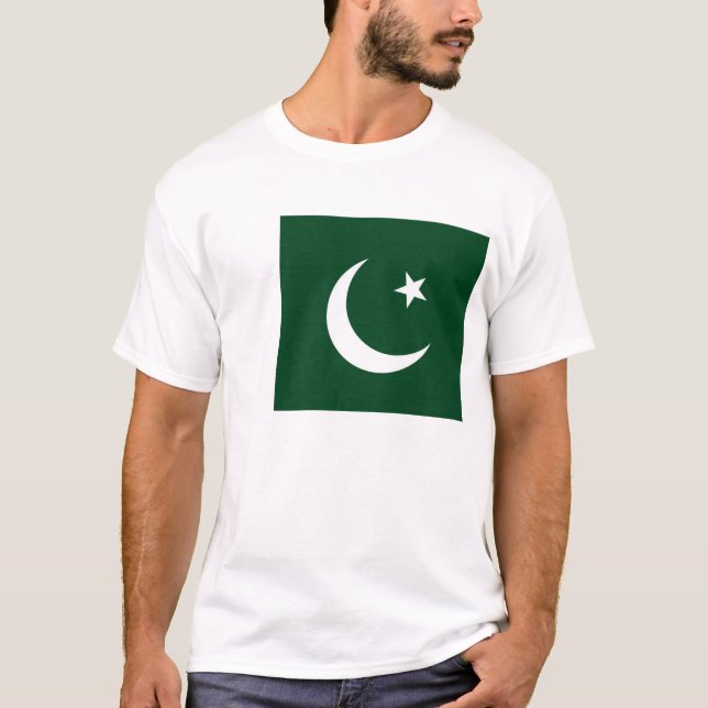 T Shirt mit pakistanischer Flagge (Vorderseite)