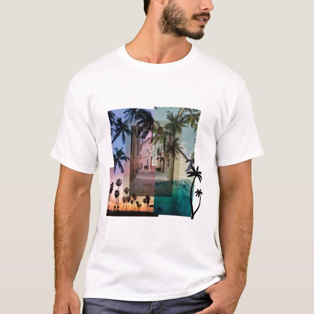 T-Shirt mit Palme (Vorderseite)