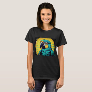 T-Shirt mit Papageien-Design für Frauen
