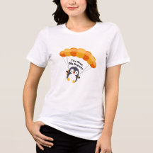T-Shirt mit Pinguin-Motiv 'Winzige Flügel, große T