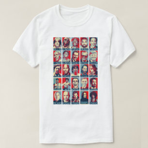T-Shirt mit Popkultur-Ikonen