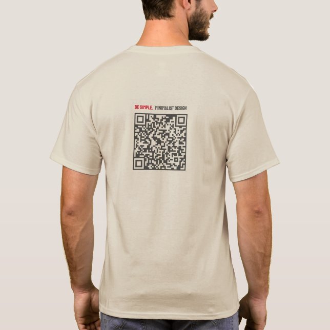 T - Shirt mit QR-Code (Rückseite)