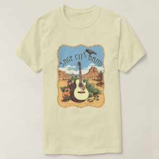 T-Shirt mit Sage City Band Design.