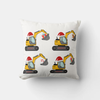 T-Shirt mit Santas kleinen Baggern Kissen
