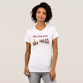 T - Shirt mit Schachfiguren und Text