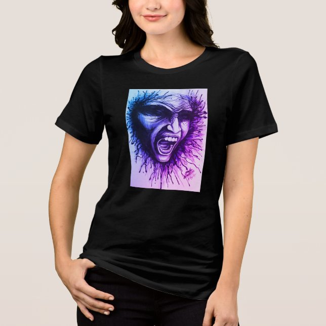 T - Shirt mit schäumender Oberfläche (Vorderseite)