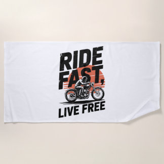 T - Shirt mit schnellem Live-Fahrrad Strandtuch