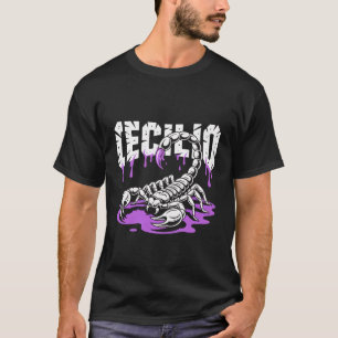 T-Shirt mit Skorpion-Motiv Lila Gothic .