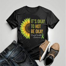 T-Shirt mit Sonnenblume für psychische Gesundheits