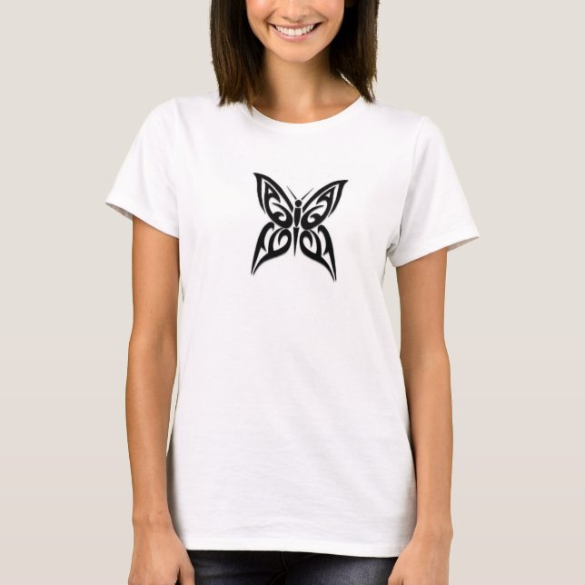 T - Shirt mit Stammesschmetterling (Vorderseite)