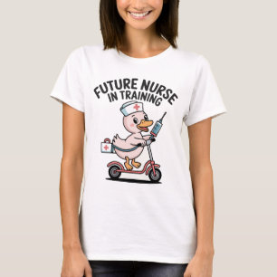 T-Shirt mit süßem Entenroller für zukünftige Krank