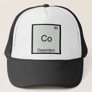 T-Shirt mit Symbol für chemisches Element und abhä Truckerkappe