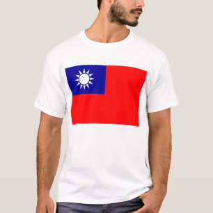 T Shirt mit taiwanesischer Flagge