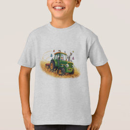 T-Shirt mit Traktor Motiv