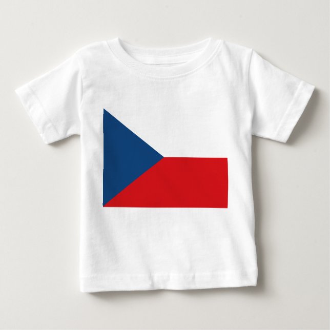 T - Shirt mit tschechischer Flagge (Vorderseite)