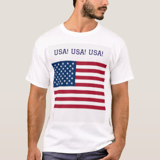 T-Shirt mit US- und Union Jack-Flaggen