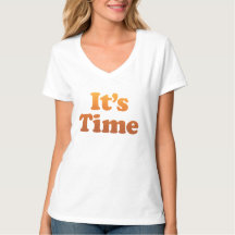 T-Shirt mit V-Ausschnitt und beidseitiger Sunset 4