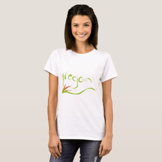 T - Shirt mit veganer Mitteilung