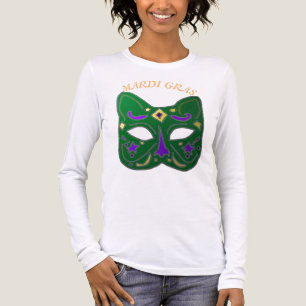 T-Shirt mit venezianischer Katzenmaske Mardi Gras Tri-Blend Shirt