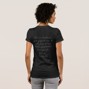 T - Shirt mit Verse auf der Rückseite