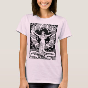 T-Shirt mit vintage Blumenkranz