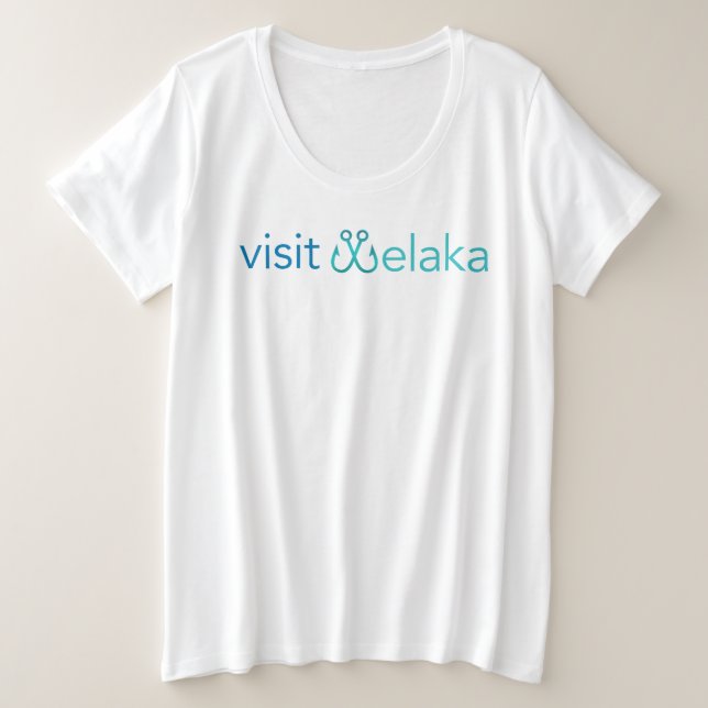 T - Shirt mit weiblicher Plus-Größe (Design vorne)