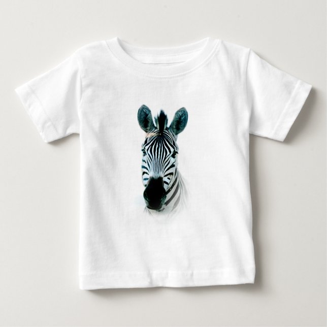 T - Shirt mit Zebrakopportrait (Vorderseite)