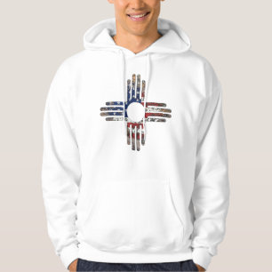 T-Shirt mit Zia-Sonnensymbol aus New Mexico Hoodie