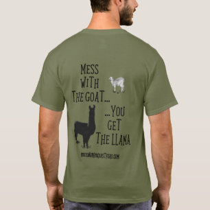 T-Shirt mit Ziegen Motiv