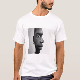 T Shirt mit zweiseitigen Männern