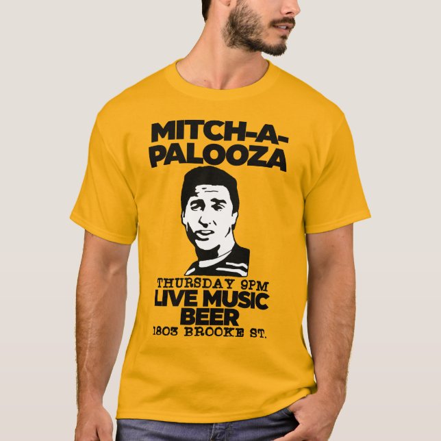 T-shirt Mitch-A-Palooza - Parti de l'ancienne école de cin (Devant)