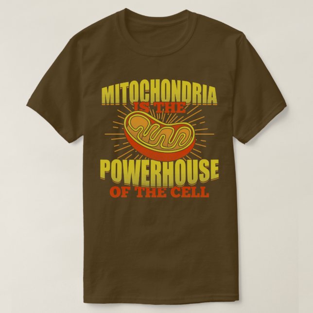 T-shirt Mitochondria Biologie Microbiologie Biologiste Cad (Design devant)