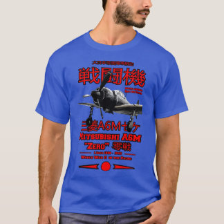 T-shirt Mitsubishi A6M Zero A6M Avion de chasse